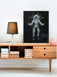 Raqamlar bo&#039;yicha rasm &quot;Kapalaklar bilan kosmonavt&quot;