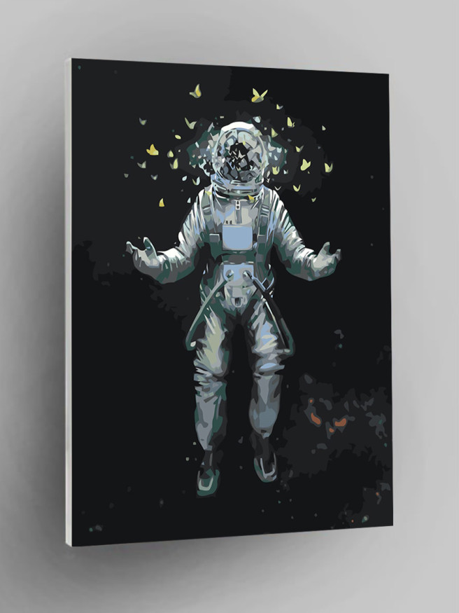 Raqamlar bo&amp;#039;yicha rasm &amp;quot;Kapalaklar bilan kosmonavt&amp;quot;