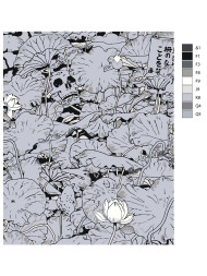 Картина по номерам &amp;quot;Цветы с черепом&amp;quot;