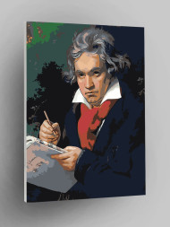 Raqamlar bo&#039;yicha rasm &quot;Bastakor Betxoven portreti&quot;