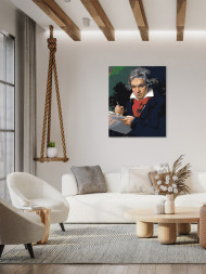 Raqamlar bo&#039;yicha rasm &quot;Bastakor Betxoven portreti&quot;