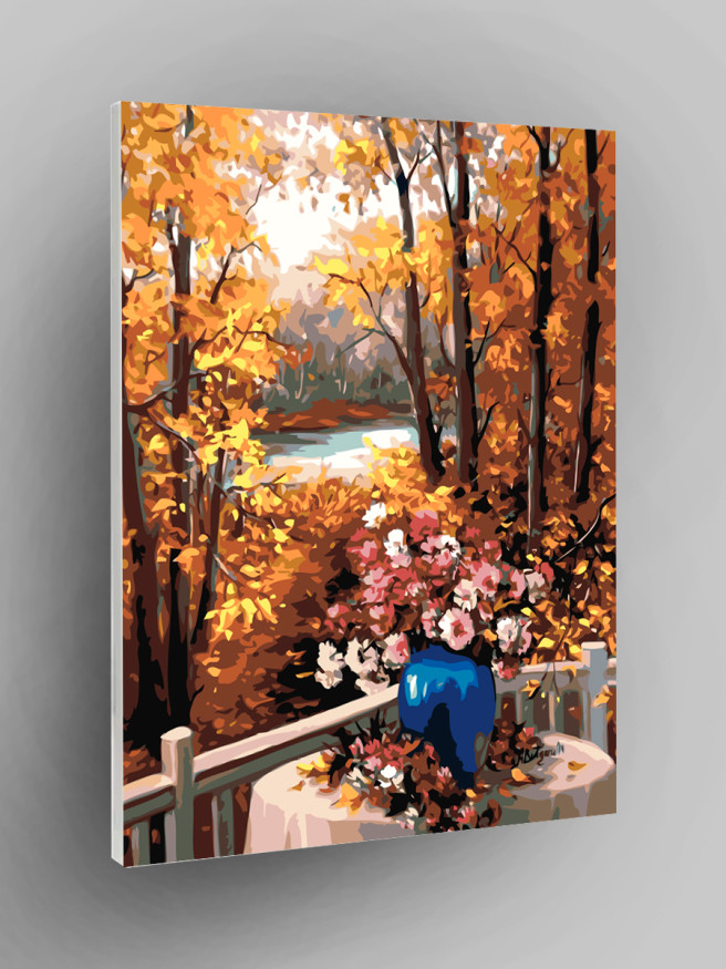 Raqamlar bo&amp;#039;yicha rasm &amp;quot;Kuz o&amp;#039;rmon&amp;quot;