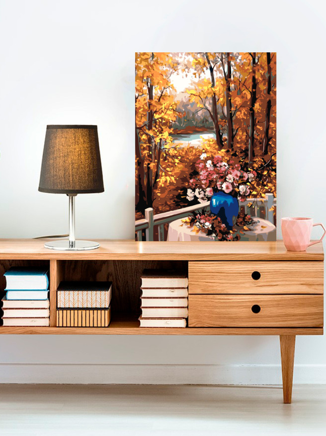 Raqamlar bo&amp;#039;yicha rasm &amp;quot;Kuz o&amp;#039;rmon&amp;quot;