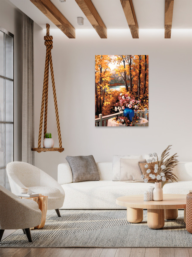 Raqamlar bo&amp;#039;yicha rasm &amp;quot;Kuz o&amp;#039;rmon&amp;quot;