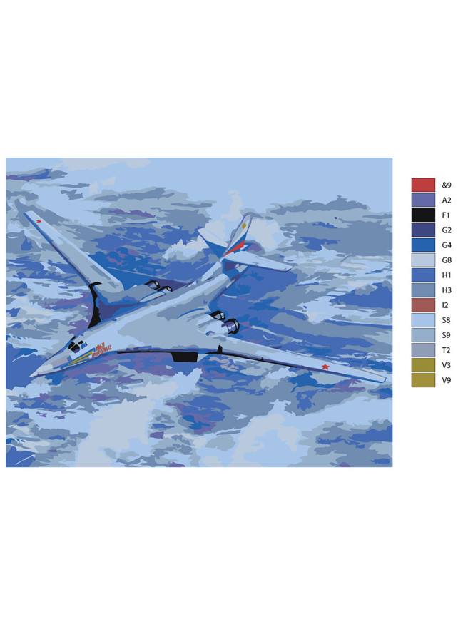 Картина по номерам &amp;quot;Бомбардировщик&amp;quot;