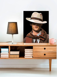 Картина по номерам &amp;quot;Парень в шляпе&amp;quot;