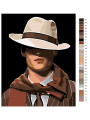 Картина по номерам &amp;quot;Парень в шляпе&amp;quot;