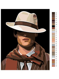 Картина по номерам &amp;quot;Парень в шляпе&amp;quot;