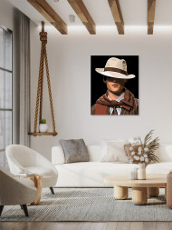 Картина по номерам &amp;quot;Парень в шляпе&amp;quot;