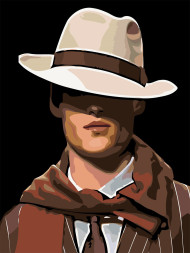 Картина по номерам &amp;quot;Парень в шляпе&amp;quot;