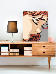 Картина по номерам &amp;quot;Красивая девушка&amp;quot;