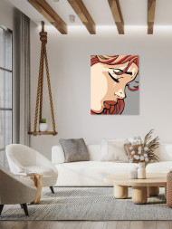 Картина по номерам &amp;quot;Красивая девушка&amp;quot;