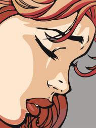 Картина по номерам &amp;quot;Красивая девушка&amp;quot;