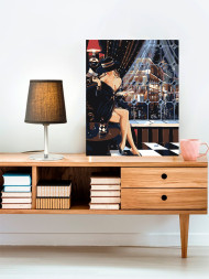 Raqamlar bo'yicha rasm "Shlyapa kiygan qiz"