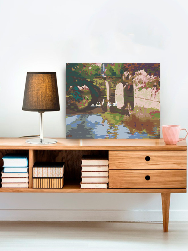 Raqamlar bo&amp;#039;yicha rasm &amp;quot;Ko&amp;#039;lda oqqushlar&amp;quot;