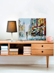 Raqamlar bo&#039;yicha rasm &quot;Yomg&#039;irli kun&quot;