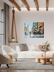 Raqamlar bo&#039;yicha rasm &quot;Yomg&#039;irli kun&quot;