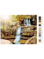 Raqamlar bo&#039;yicha rasm &quot;Sharshara&quot;