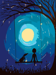 Raqamlar bo&#039;yicha rasm &quot;Belanchakdagi kecha&quot;