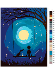 Raqamlar bo&#039;yicha rasm &quot;Belanchakdagi kecha&quot;