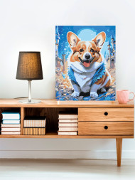 Raqamlar bo&#039;yicha rasm &quot;Yoqimli it&quot;