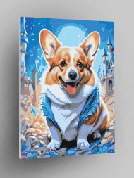 Raqamlar bo&#039;yicha rasm &quot;Yoqimli it&quot;