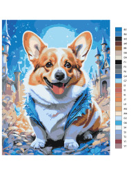 Raqamlar bo&#039;yicha rasm &quot;Yoqimli it&quot;