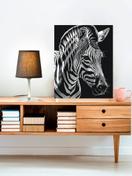 Raqamlar bo'yicha rasm "Yelli zebra"