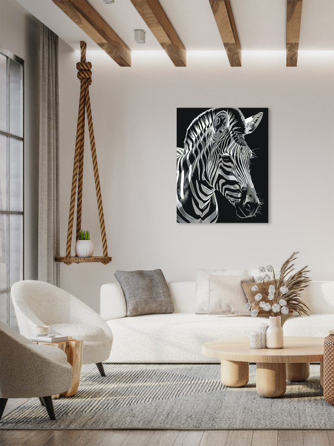 Raqamlar bo&amp;#039;yicha rasm &amp;quot;Yelli zebra&amp;quot;