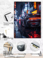 Постер на холсте &amp;quot;Ночной дрифт в мегаполисе&amp;quot;