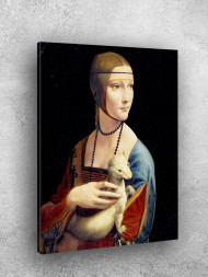 Постер на холсте "Леонардо да Винчи – Дама с горностаем"