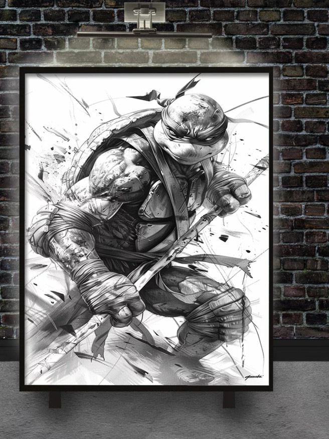 Постер на холсте &amp;quot;Боевой Черепашка-ниндзя&amp;quot;