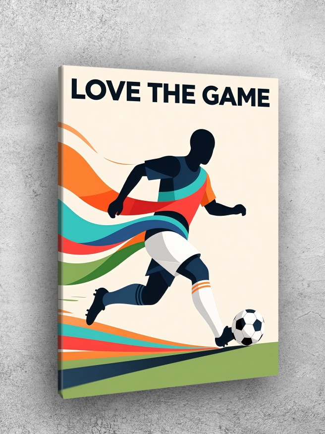 Holstga bosilgan poster &amp;quot;Futbolning rangli energiyasi&amp;quot;