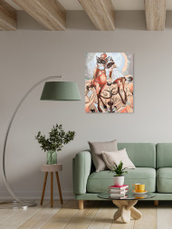 Картина по номерам &amp;quot;Кошачье свидание на крыше&amp;quot;