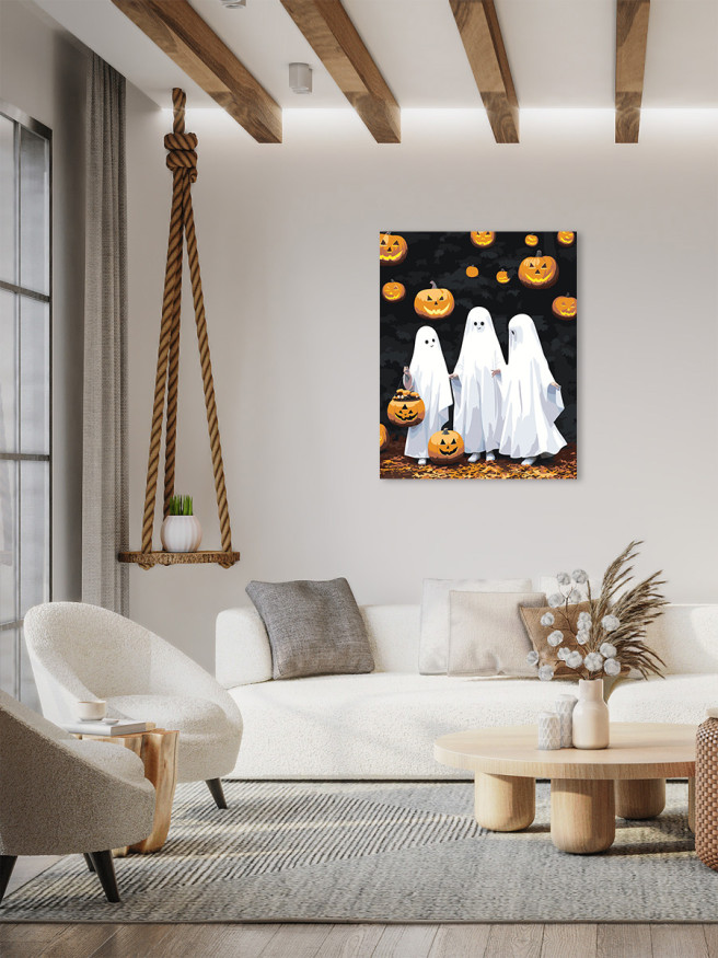 Raqamlar bo&amp;#039;yicha rasm &amp;quot;Haloven bayramingiz bilan&amp;quot;