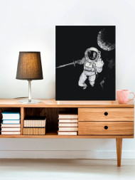 Raqamlar bo&#039;yicha rasm &quot;Oy fonida kosmonavt&quot;