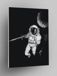 Raqamlar bo&#039;yicha rasm &quot;Oy fonida kosmonavt&quot;