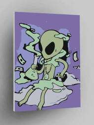 Raqamlar bo&#039;yicha rasm &quot;Kolba bilan o&#039;zga sayyoralik&quot;