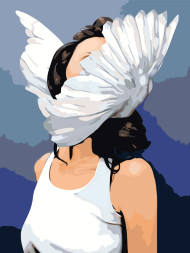 Raqamlar bo&#039;yicha rasm &quot;Bo&#039;yindan qanotlar&quot;