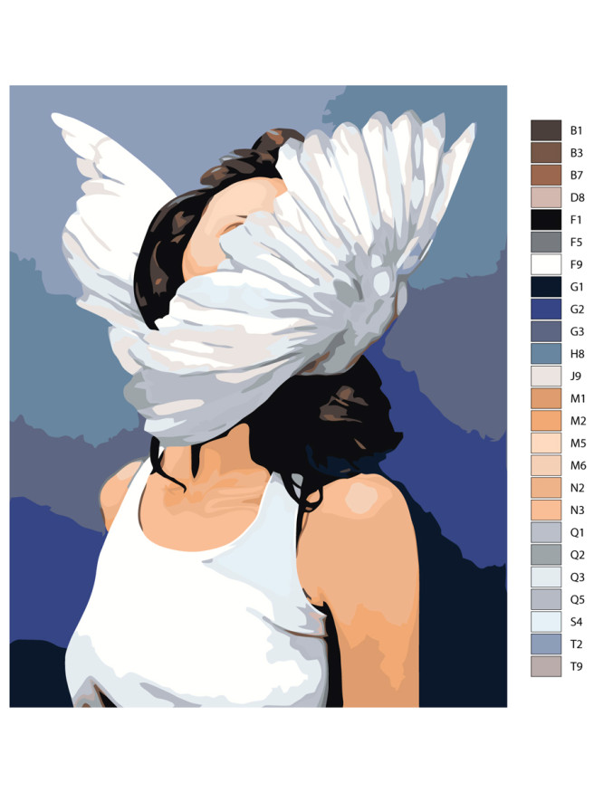 Картина по номерам &amp;quot;Крылья с шеи&amp;quot;