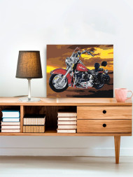 Raqamlar bo&#039;yicha rasm &quot; Mototsikl&quot;