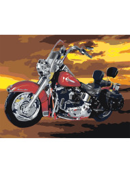 Raqamlar bo&#039;yicha rasm &quot; Mototsikl&quot;