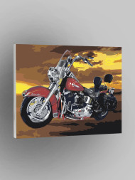 Raqamlar bo&#039;yicha rasm &quot; Mototsikl&quot;