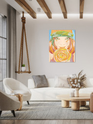 Картина по номерам &amp;quot;Девушка с леденцом&amp;quot;