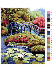 Raqamlar bo&#039;yicha rasm &quot;Chiroyli ko&#039;prik&quot;