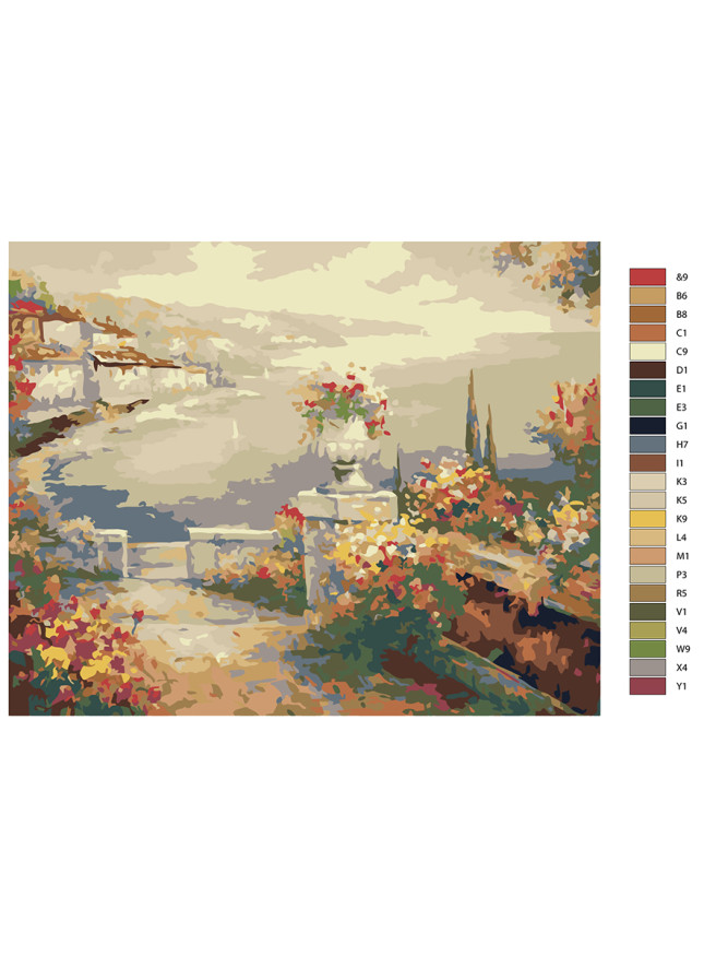 Картина по номерам &amp;quot;Красивые цветы&amp;quot;