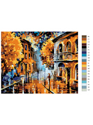 Картина по номерам &amp;quot;Осень в городе&amp;quot;