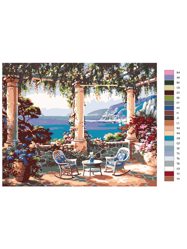 Raqamlar bo&amp;#039;yicha rasm &amp;quot;Chiroyli manzara&amp;quot;