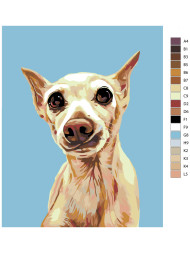 Raqamlar bo&#039;yicha rasm &quot;Kuchuk rasmi&quot;