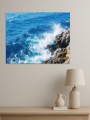 Постер на холсте &amp;quot;Волны у скал&amp;quot;